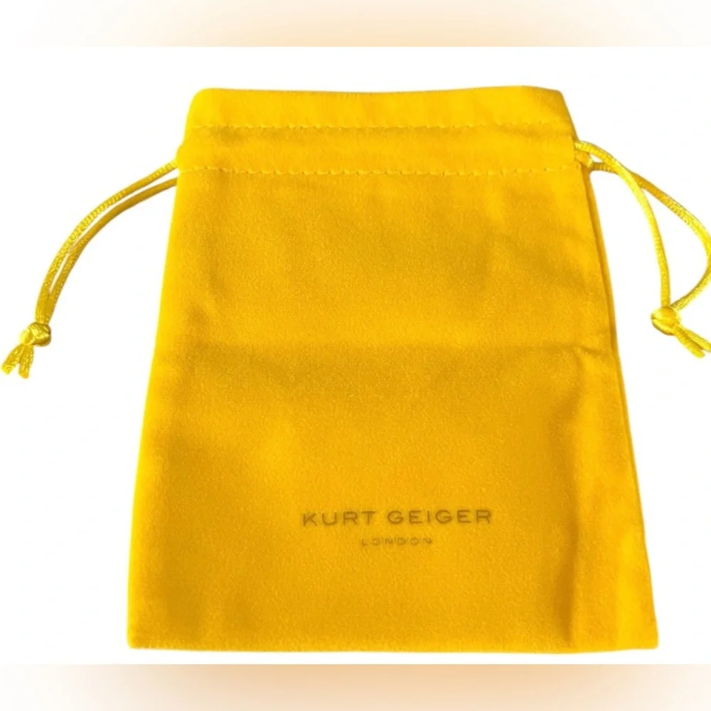 Kurt Geiger London NWT small gold crystal huggie earrings with 5 varied crystals - Picture 12 of 15